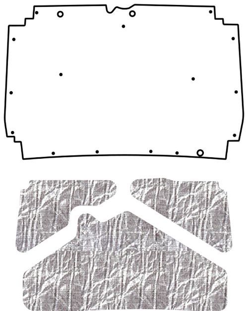 Picture of 1987-1992 Jeep Comanche AcoustiHood Under-Hood Insulation & Sound Barrier Kit
