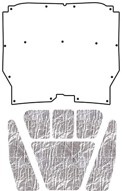 Picture of 1966 AMC Rebel AcoustiHood Under-Hood Insulation & Sound Barrier Kit
