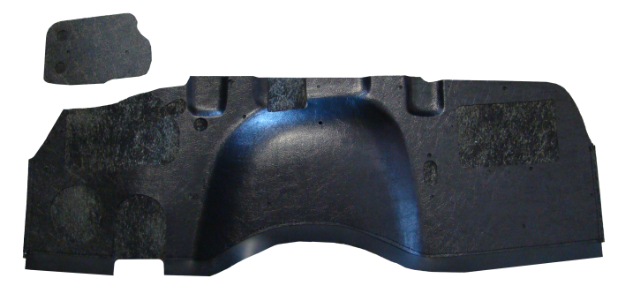 Picture of 1953 Buick Special Skylark Century QuietRide Firewall Insulator Pad with Heat and Sound Barrier Black