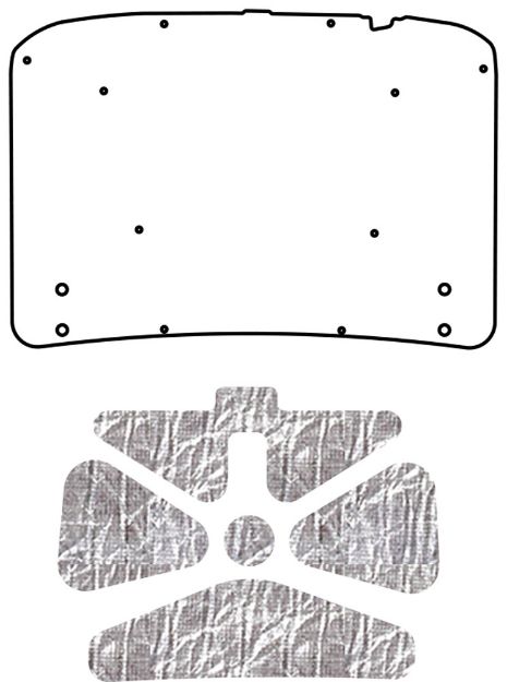 Picture of 1963-65 Buick Riviera QuietRide AcoustiHood Under Trunk Cover Kit with Heatshield Panels and Installation Accessories