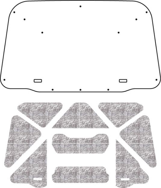 Picture of 2002-2009 Chevrolet TrailBlazer AcoustiHood Under-Hood Insulation and Sound Barrier Kit by QuietRide Solutions