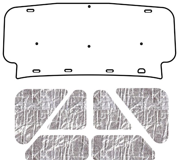 Picture of 2007-2013 Chevrolet Truck QuietRide AcoustiHood Under Hood Cover Kit with Heatshield Panels and Installation Accessories