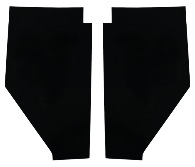 Picture of 1947-1954 Chevy Truck AcoustiShield ABS Plastic Cowl Side Panels with Binding Tape