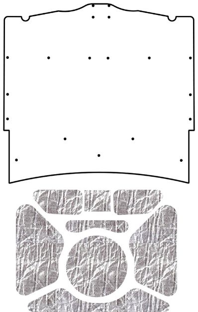 Picture of 1965-66 Chevrolet AcoustiHood Under-Hood Insulation and Sound Barrier Kit by QuietRide Solutions