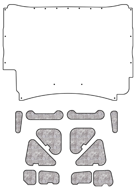 Picture of 1971-1972 Chevrolet AcoustiHood Under-Hood Insulation & Sound Barrier Kit by QuietRide Solutions