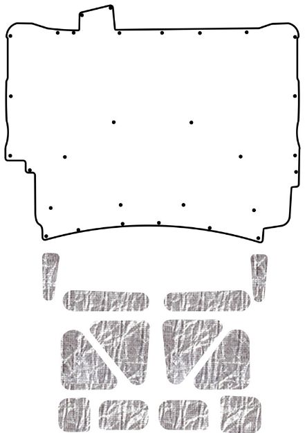 Picture of 1973-75 Chevrolet AcoustiHood Cover Kit by QuietRide Solutions with HeatShield Insulation Panels
