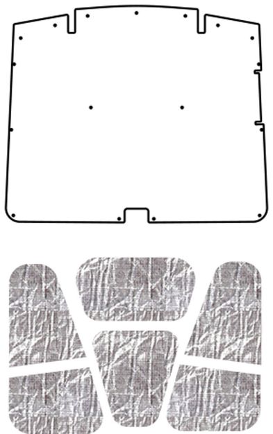 Picture of 1972-1980 Chevrolet LUV Truck QuietRide AcoustiHood Under Hood Cover with Heatshield Panels and Installation Kit