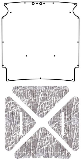 Picture of 1964-1965 Mercury Comet QuietRide AcoustiHood Under-Hood Insulation & Sound Barrier Kit