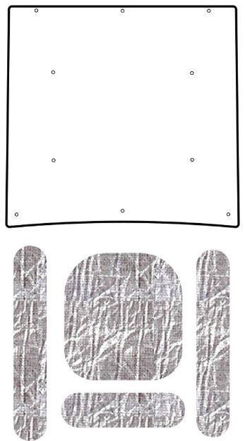 Picture of 1967-68 Cougar QuietRide Solutions AcoustiHood Under Hood Cover Kit