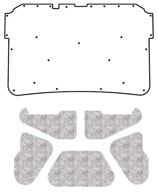 Picture of 1987-1996 Dodge Dakota Truck AcoustiHood Under-Hood Insulation & Sound Barrier Kit