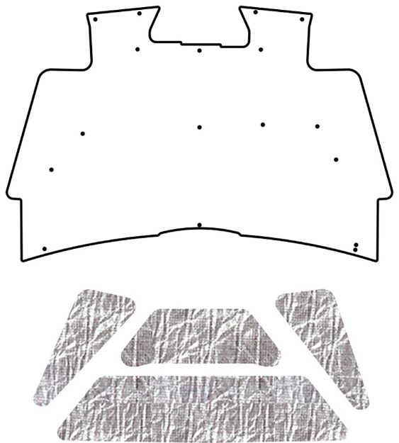 Picture of 2003-2009 Dodge Truck 2500/3500 AcoustiHood Under Hood Cover by QuietRide Solutions with Heatshield Panels and Installation Kit