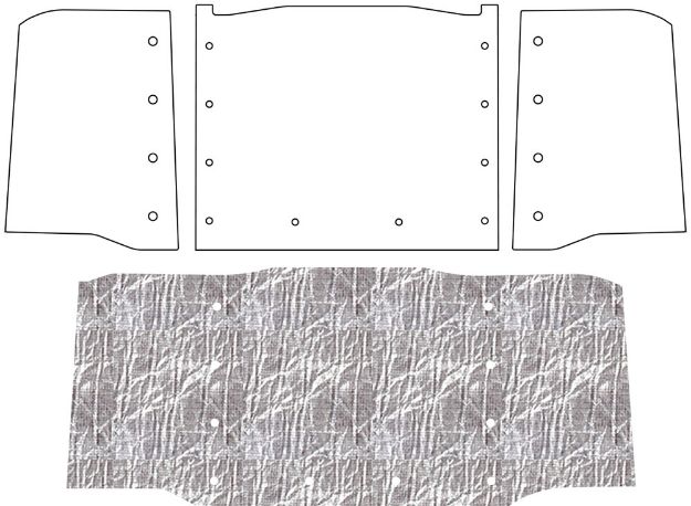 Picture of 1961-1971 Dodge Truck AcoustiHood Under-Hood Insulation & Sound Barrier Kit