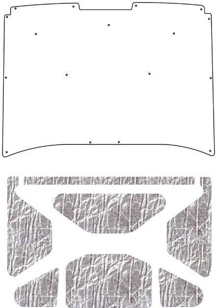 Picture of 1972-1980 Dodge Truck AcoustiHood Under-Hood Insulation & Sound Barrier Kit
