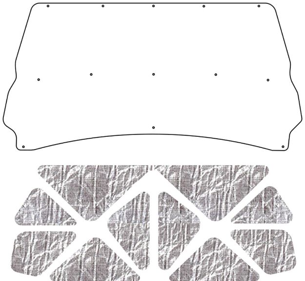 Picture of 1994-2001 Dodge Truck 1500 AcoustiHood Under Hood Cover by QuietRide Solutions with Heatshield Panels