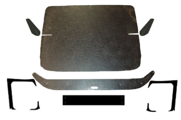 Picture of 1961 Ford Econoline 5W Truck AcoustiShield Headliner Kit with Rear Quarter Panels and Clips