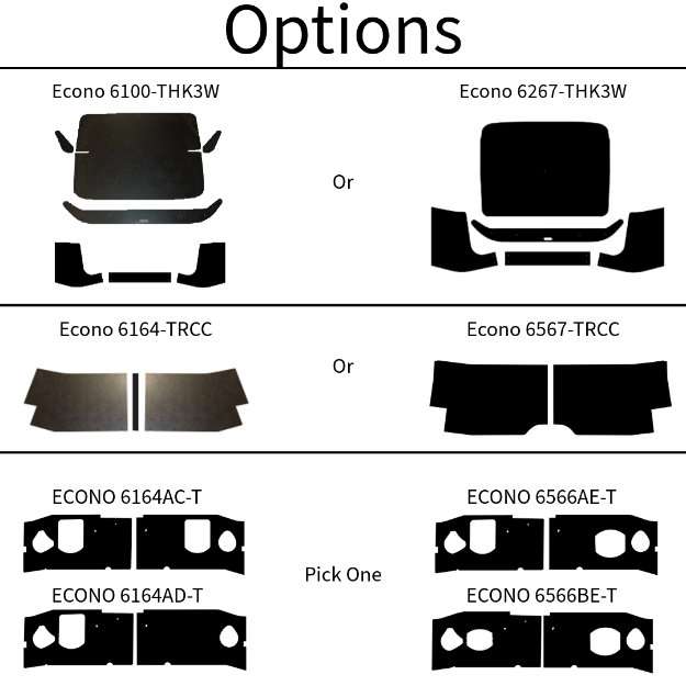 Picture of 2023 Ford Econoline AcoustiShield Complete Insulation Kit by QuietRide Solutions