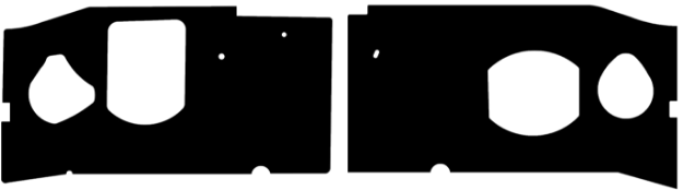 Picture of 1965-1966 Econoline Truck QuietRide Firewall Insulator Panels A & E with Heat and Sound Barrier
