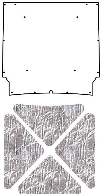 Picture of 1960-1963 Ford Falcon Ranchero AcoustiHood Under-Hood Insulation Sound Barrier Kit