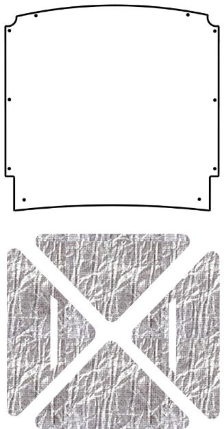 Picture of 1964-1965 Ford Falcon Ranchero AcoustiHood Under-Hood Insulation & Sound Barrier Kit