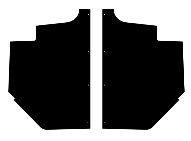 Picture of 1930-31 Ford Model A Victoria AcoustiShield Cowl Side Panels Leather Grain ABS