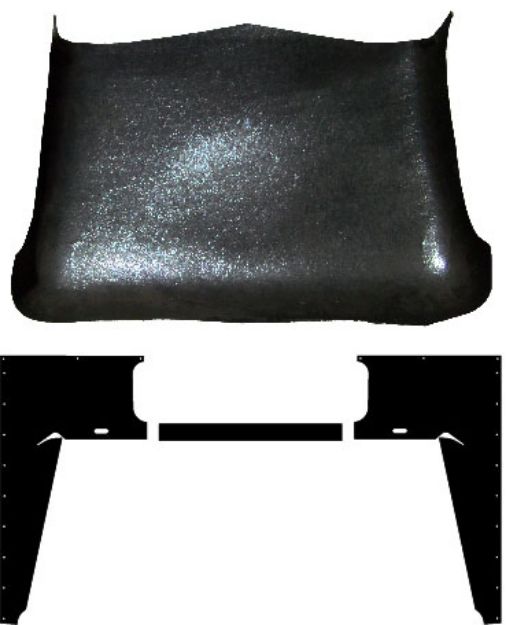 Picture of 1940-1947 Ford Truck AcoustiShield Molded Headliner and Quarter Panels ABS Leather
