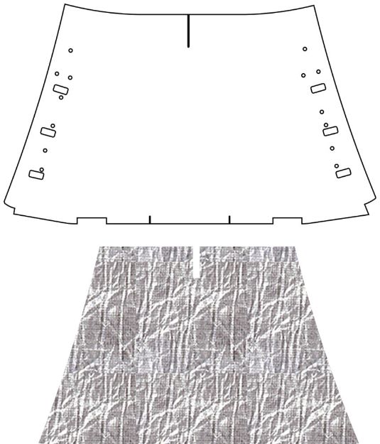 Picture of 1948-1952 Ford Truck AcoustiHood Under-Hood Insulation Kit by QuietRide Solutions