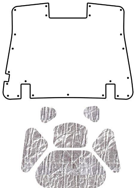 Picture of 1949-1951 Ford AcoustiTrunk Sound & Heat Barrier Kit by QuietRide Solutions