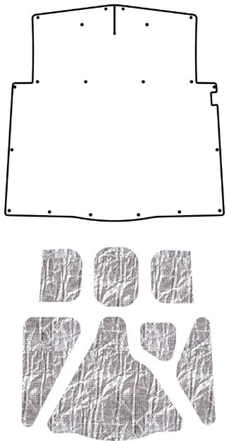 Picture of 1957 Ford AcoustiHood Under-Hood Insulation Kit by QuietRide Solutions