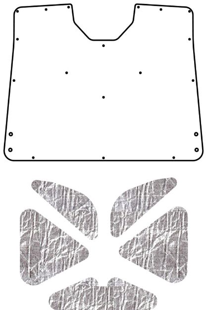Picture of 1957-1958 Ford AcoustiTrunk Compartment Sound & Heat Barrier Kit by QuietRide Solutions