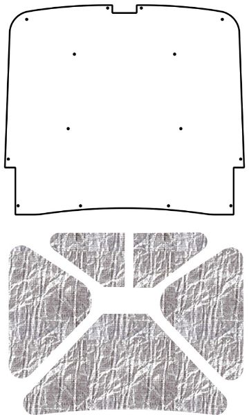 Picture of 1960-62 Ford Car AcoustiHood Under Hood Cover Kit by QuietRide Solutions