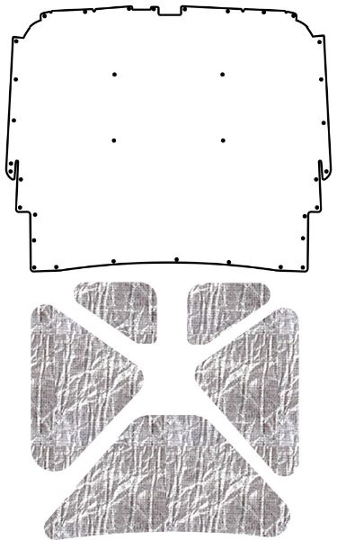 Picture of 1963-1964 Ford Car AcoustiHood Under-Hood Insulation & Sound Barrier Kit