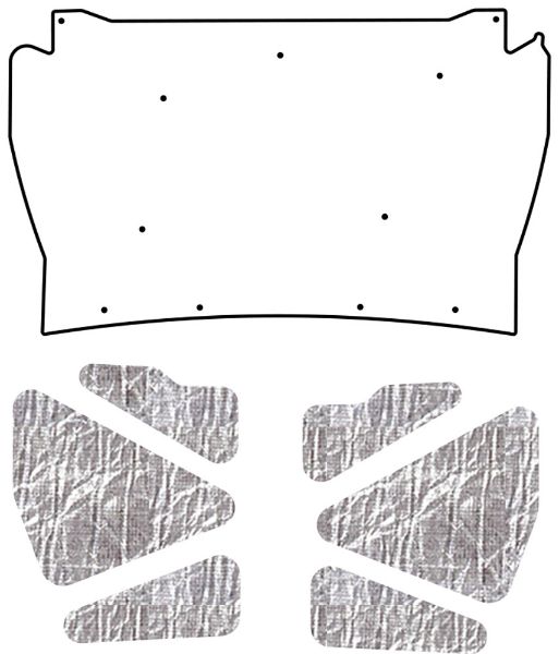 Picture of 1987-1991 Ford F-150 AcoustiHood Under-Hood Insulation & Sound Barrier Kit by QuietRide Solutions