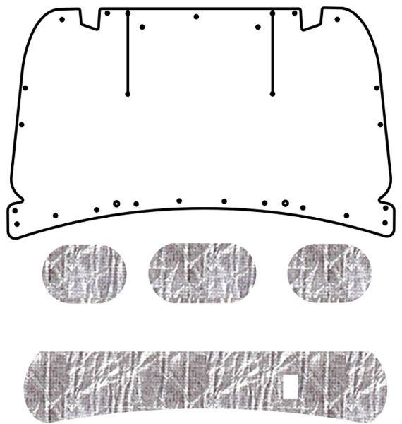 Picture of 1997-2003 Ford F-150 AcoustiHood Under-Hood Insulation & Sound Barrier Kit by QuietRide Solutions