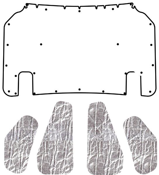 Picture of 2004-2011 Ford Ranger Truck QuietRide Solutions AcoustiHood Under Hood Cover Kit