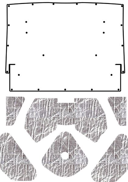 Picture of 1964-65 Skylark A-Body AcoustiHood Cover Kit by QuietRide Solutions with HeatShield Insulation Panels