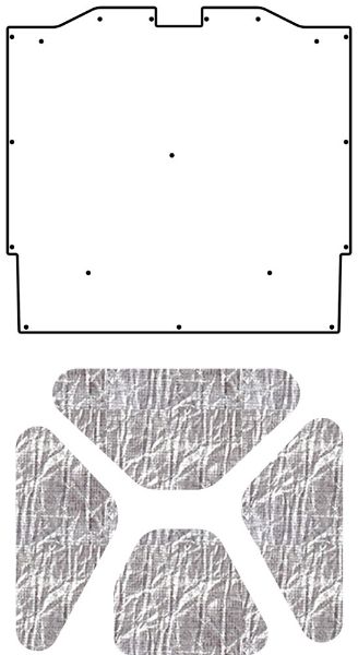 Picture of 1964-1965 Oldsmobile A-Body AcoustiHood Under-Hood Insulation Kit by QuietRide Solutions