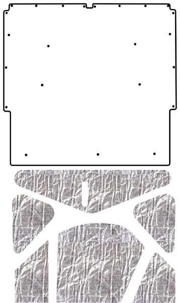 Picture of 1965-66 Pontiac A-Body QuietRide AcoustiHood Cover Kit with HeatShield Insulation Panels