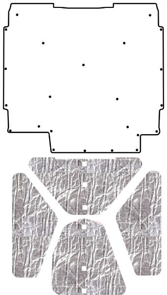 Picture of 1966-1967 Oldsmobile A-Body AcoustiHood Under-Hood Insulation and Sound Barrier Kit