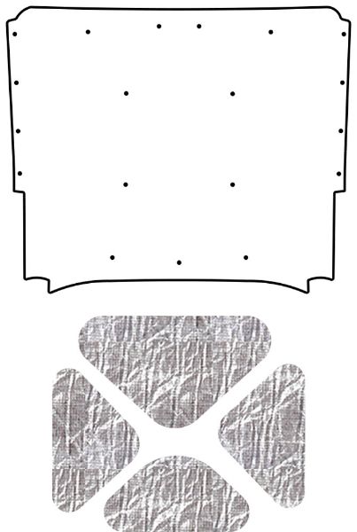 Picture of 1968-1969 El Camino AcoustiHood Under-Hood Insulation & Sound Barrier Kit