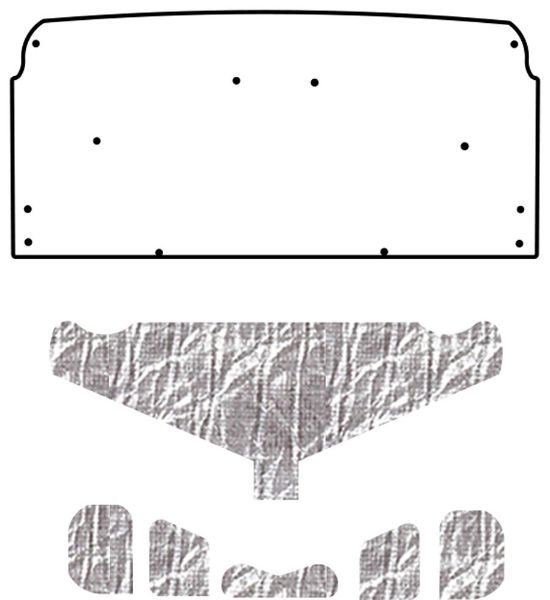 Picture of 1970-72 Monte Carlo A-Body AcoustiHood Under Trunk Cover with HeatShield Insulation Panels by QuietRide Solutions