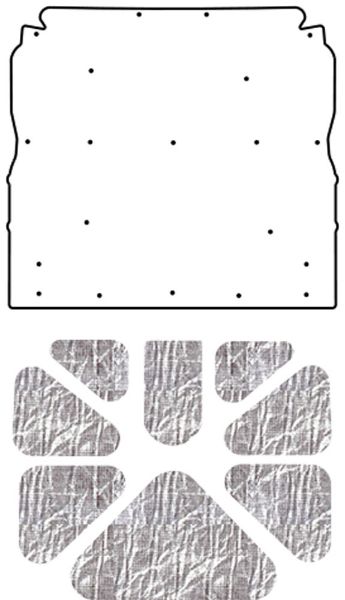 Picture of 1971-72 Oldsmobile A-Body QuietRide AcoustiHood Under Hood Cover Kit with Heatshield Panels