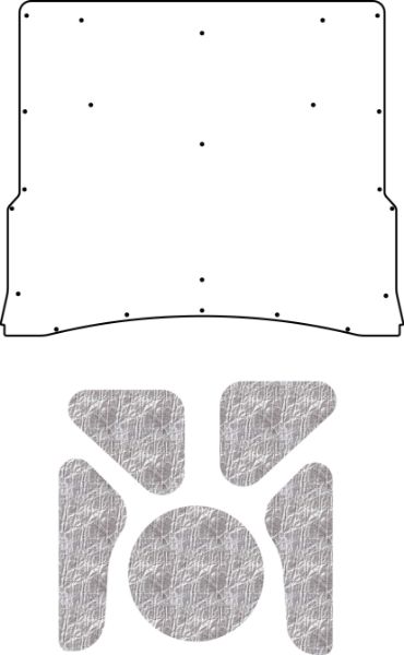 Picture of 1973-1975 Chevelle A-Body QuietRide AcoustiHood Insulation & Sound Barrier Kit