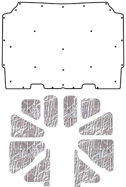 Picture of 1973-75 Oldsmobile A-Body QuietRide Solutions AcoustiHood Cover Kit with HeatShield Insulation Panels