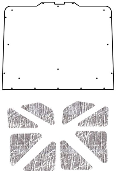 Picture of 1973-77 Pontiac A-Body QuietRide AcoustiHood Cover Kit with Heatshield Panels and Installation Accessories