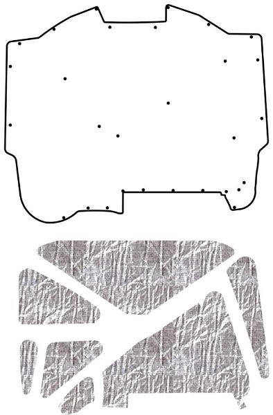 Picture of 1982-1992 Pontiac F-Body AcoustiHood Cover Kit by QuietRide Solutions with HeatShield Insulation