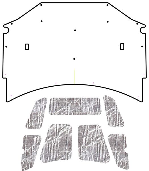 Picture of 1998-2002 Pontiac F-Body AcoustiHood Cover Kit by QuietRide Solutions with HeatShield Insulation Panels