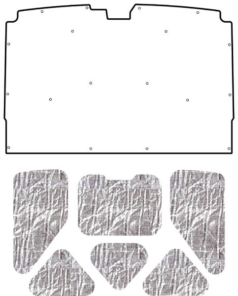 Picture of 1978-83 Chevy G-Body QuietRide AcoustiHood Cover Kit with HeatShield Insulation Panels