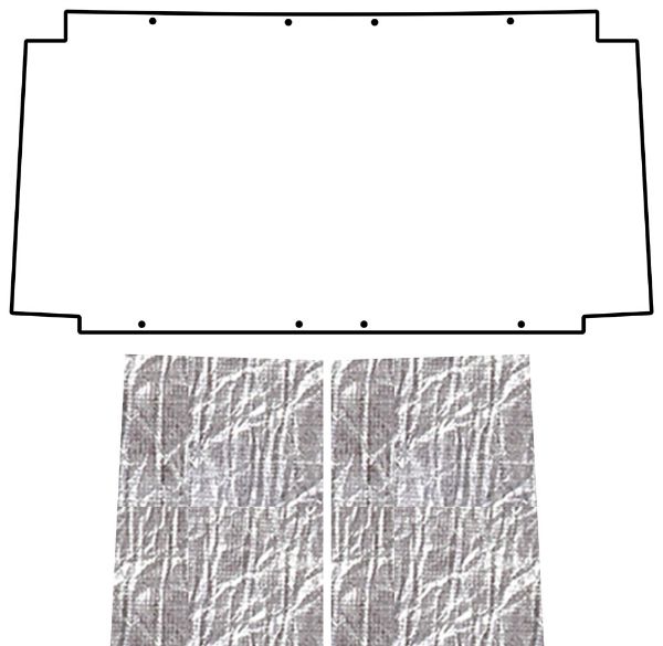 Picture of 1953-68 Jeep CJ3B QuietRide Solutions AcoustiHood Under Hood Cover Kit