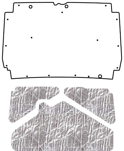 Picture of 1987-2001 Jeep Cherokee XJ QuietRide Solutions AcoustiHood Under-Hood Insulation and Sound Barrier Kit