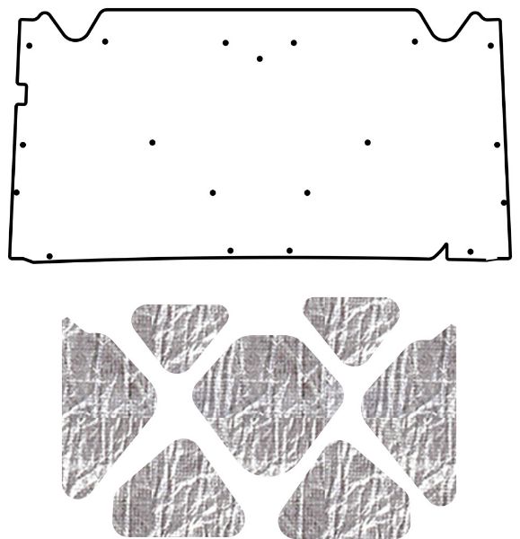 Picture of 1993-1998 Jeep Grand Cherokee ZJ AcoustiHood Under-Hood Insulation and Sound Barrier Kit